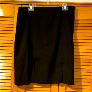 Black skirt wit front slits size 14